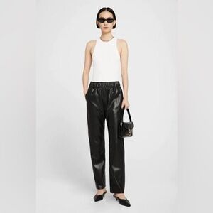 Anine bing Women's Black Leather Pants